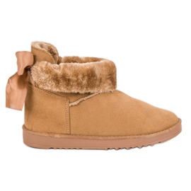 Śniegowce Z Wywijaną Cholewką brązowe 1