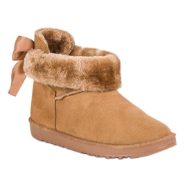 Śniegowce Z Wywijaną Cholewką brązowe 2