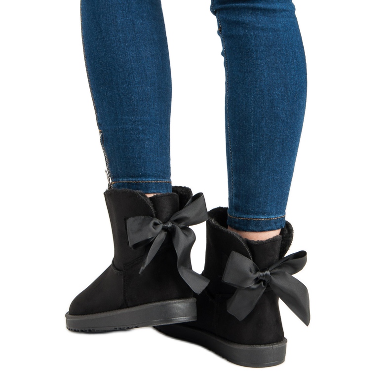 Śniegowce Z Wywijaną Cholewką czarne 2