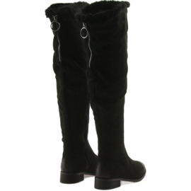 M.Daszyński Kozaki z puszkiem czarne 1602 3