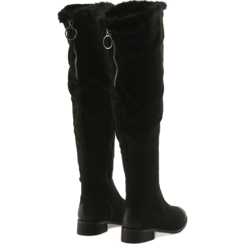 M.Daszyński Kozaki z puszkiem czarne 1602 3