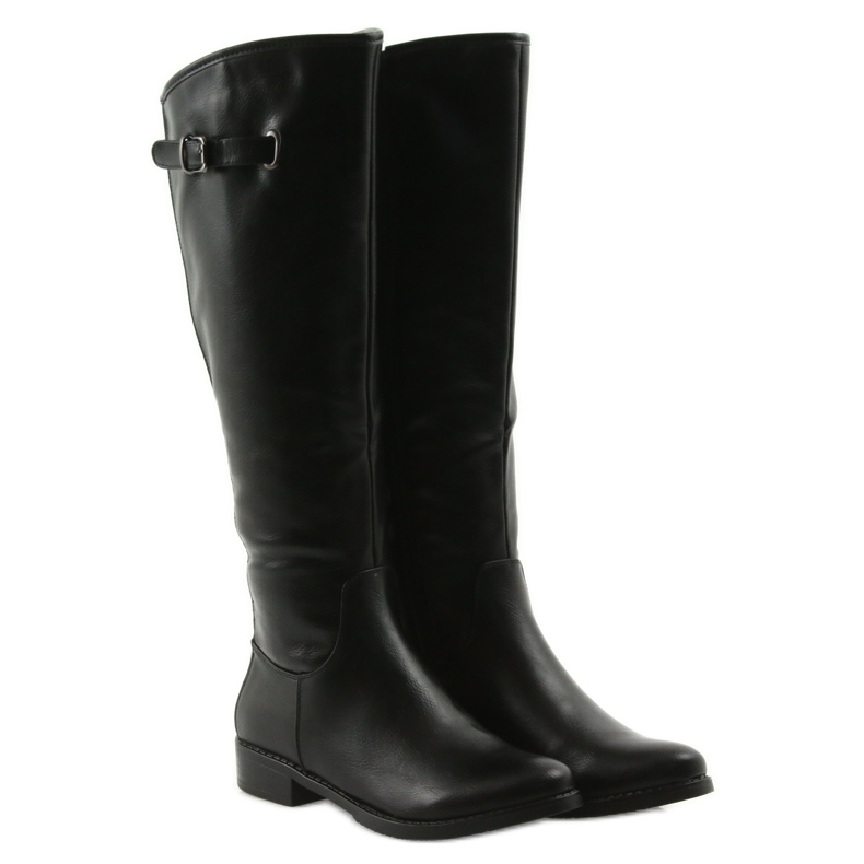 M.Daszyński Kozaki Oficerki Daszyński SA131 czarne 4