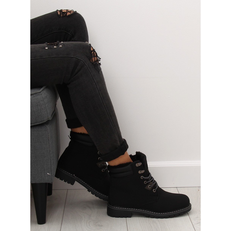 Timberki ocieplane czarne BB2022-KB Black 1