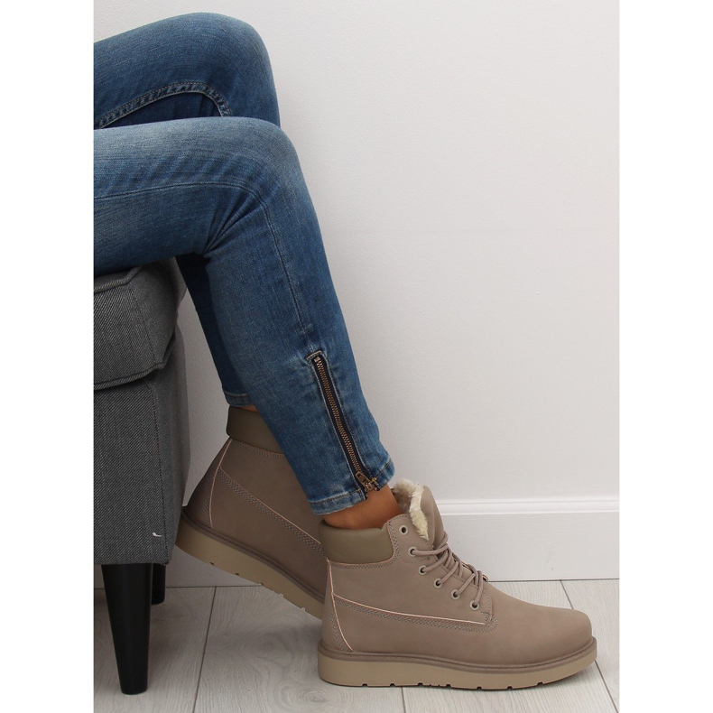 Traperki damskie szare KK-102 Grey 1