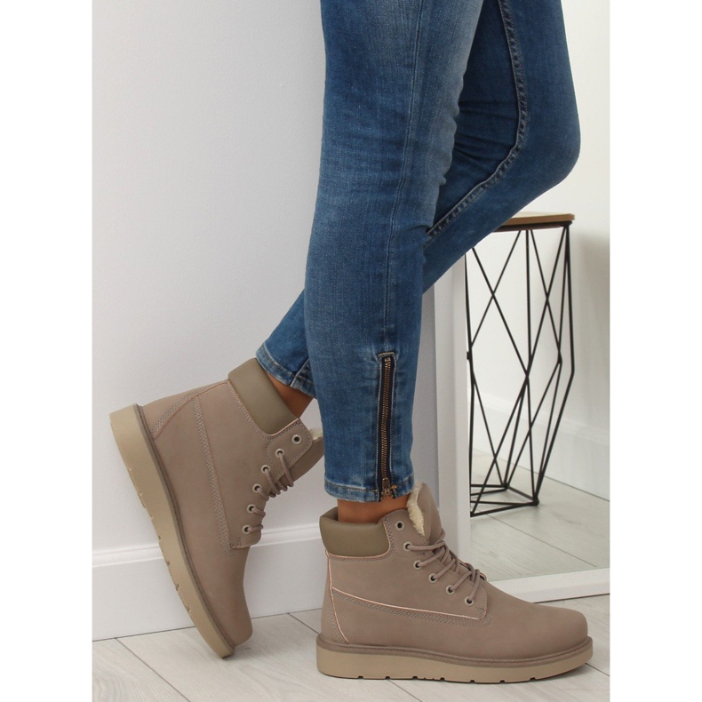 Traperki damskie szare KK-102 Grey 2