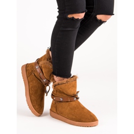 Zdobione Mukluki brązowe 2