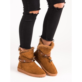 Zdobione Mukluki brązowe 1