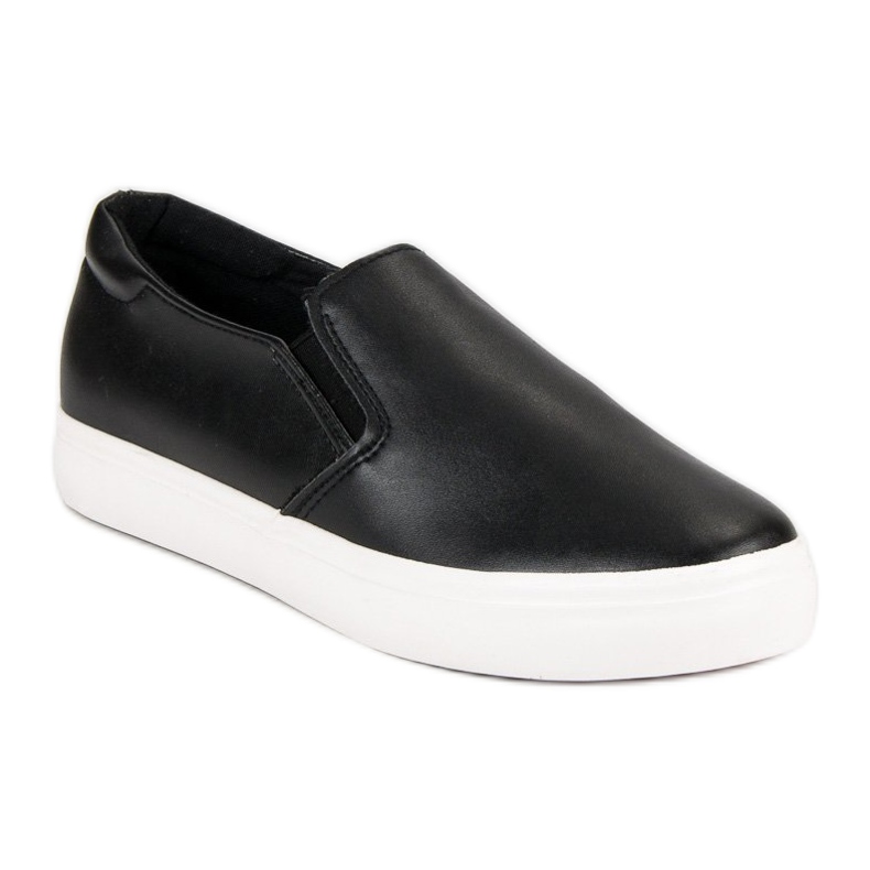 Czarne Trampki Slip On 1