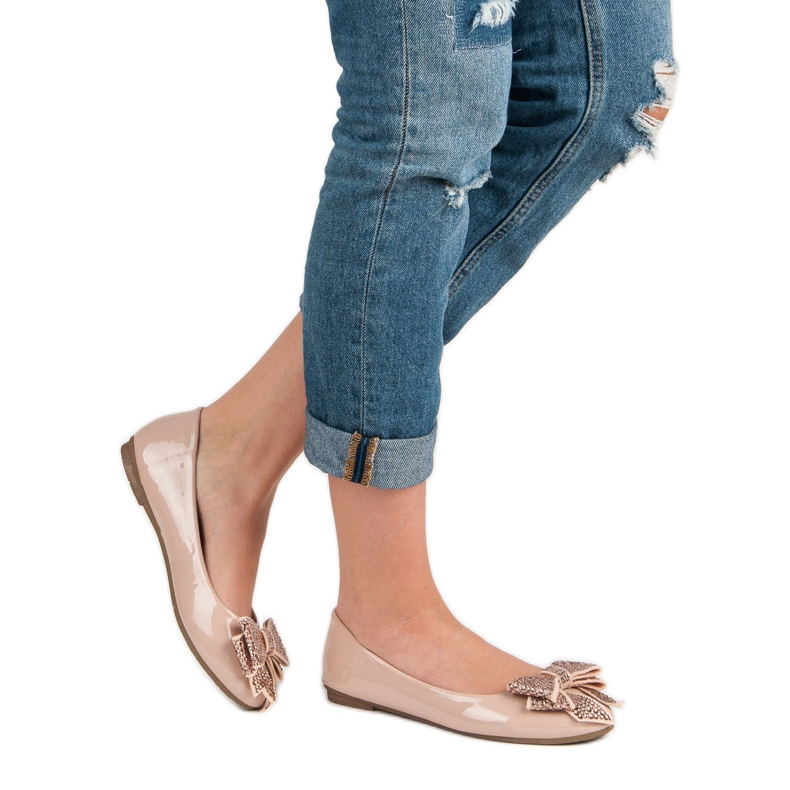 Comer Baleriny Z Kokardą różowe 1