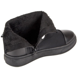 Bestelle Modne Wysokie Trampki białe czarne 2