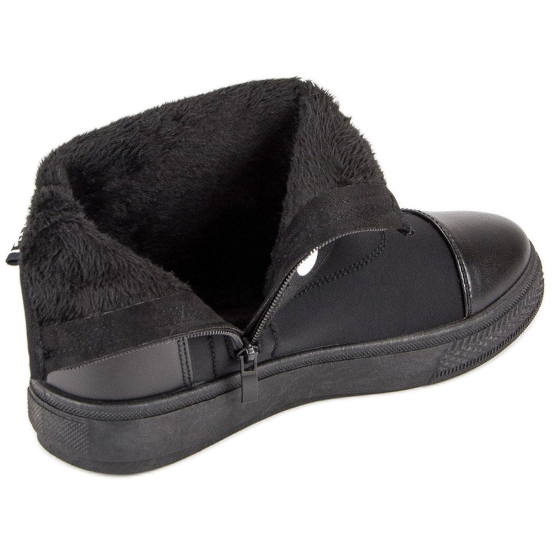 Bestelle Modne Wysokie Trampki białe czarne 2