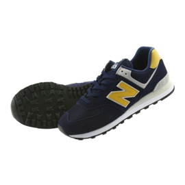 New Balance ML574SMB PIGMENT WITH BRASS żółte granatowe 4