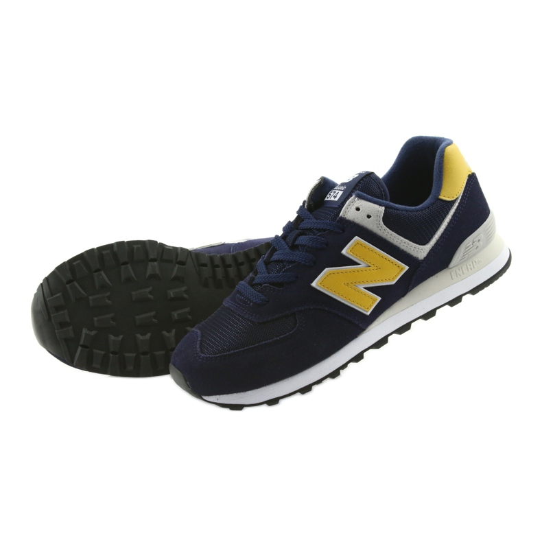 New Balance ML574SMB PIGMENT WITH BRASS żółte granatowe 4