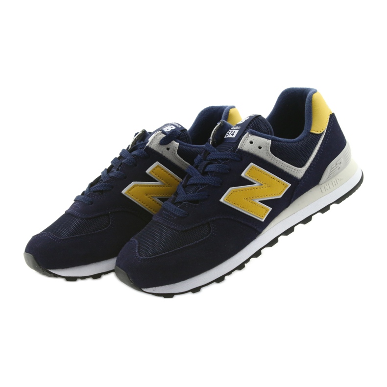 New Balance ML574SMB PIGMENT WITH BRASS żółte granatowe 3