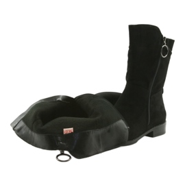 M.Daszyński Botki zamszowe czarne SA130 4