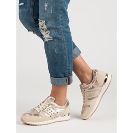 Modne Buty Sportowe żółte różowe 2