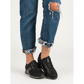 Modne Buty Sportowe czarne szare 2