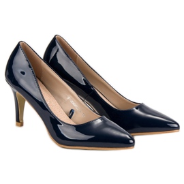 Granatowe Czółenka VINCEZA 1