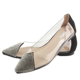 Baleriny transparentne czarne LT111P Black 2