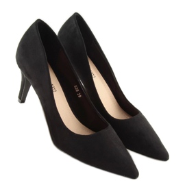 Czółenka na szpilce czarne 539 Black 1