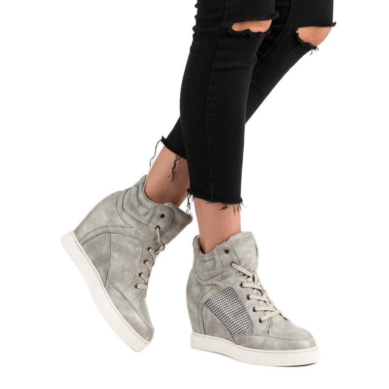 Mazzoni Szare sneakersy 1