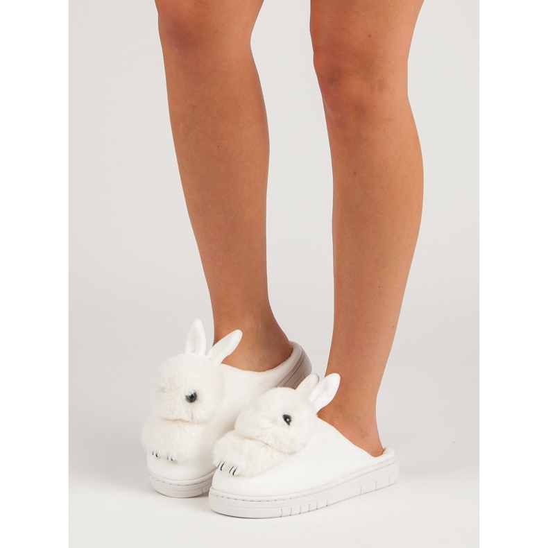 Cieplutkie Kapcie białe 1