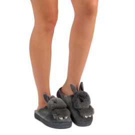 Cieplutkie Kapcie szare 1