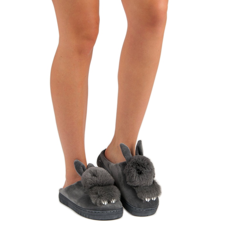 Cieplutkie Kapcie szare 1