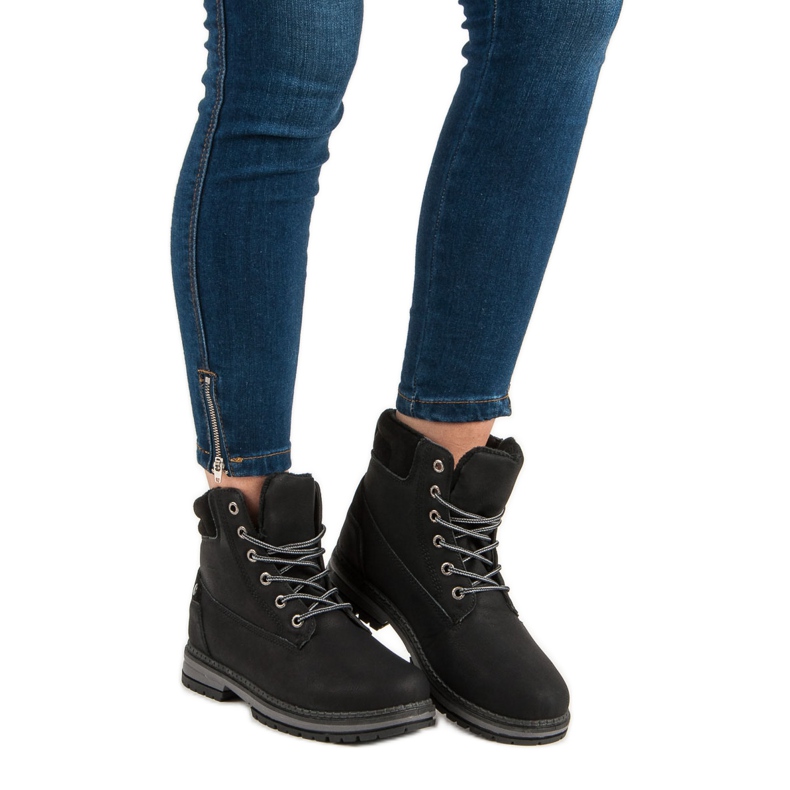 Juliet Ciepłe Trapery czarne 2