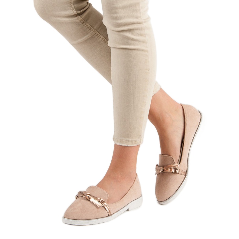 Emaks Zamszowe Mokasyny różowe 2