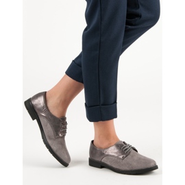 Bestelle Szare Półbuty żółte 2