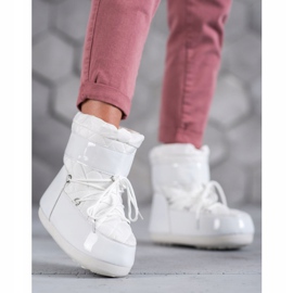 Modne Śniegowce białe 1