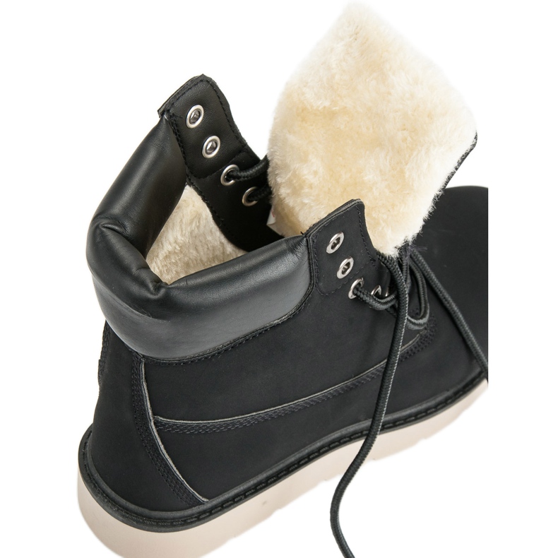 Traperki Na Platformie czarne 1