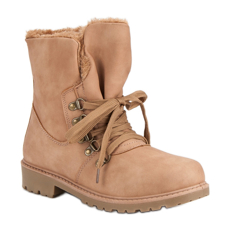 Super Me Ocieplane Botki różowe 2