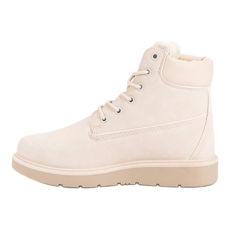 Traperki na platformie brązowe 1