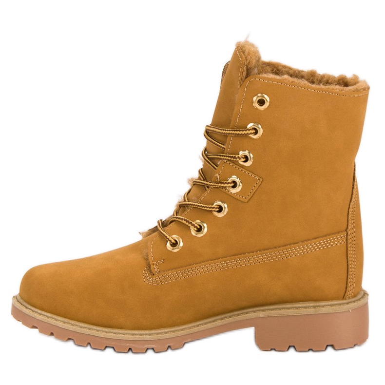 Casualowe Traperki brązowe 2