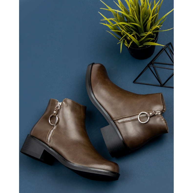 Kayla Klasyczne Botki brązowe 2