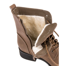 SDS Brązowe Ocieplane Botki 1