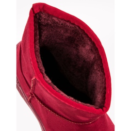 Śniegowce Na Platformie czerwone 2