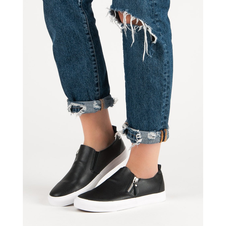 Trampki Z Suwakiem czarne 2