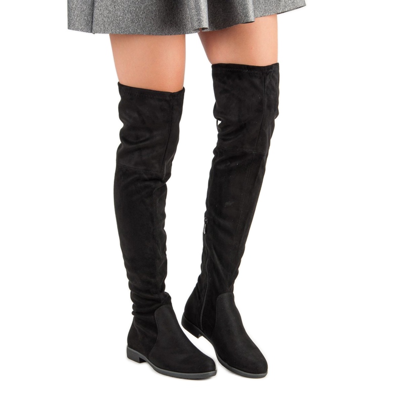 R'S Klasyczne Kozaki Nad Kolano czarne 2