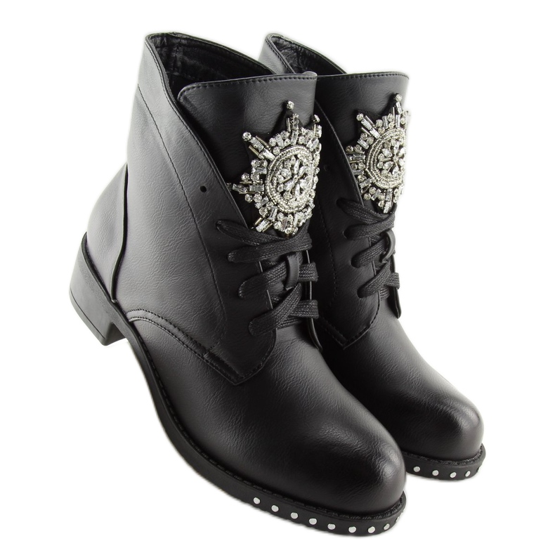 Workery damskie czarne 100-902BO-1 Black 1