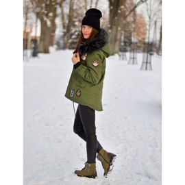 Stylowe Workery Khaki VINCEZA zielone 1