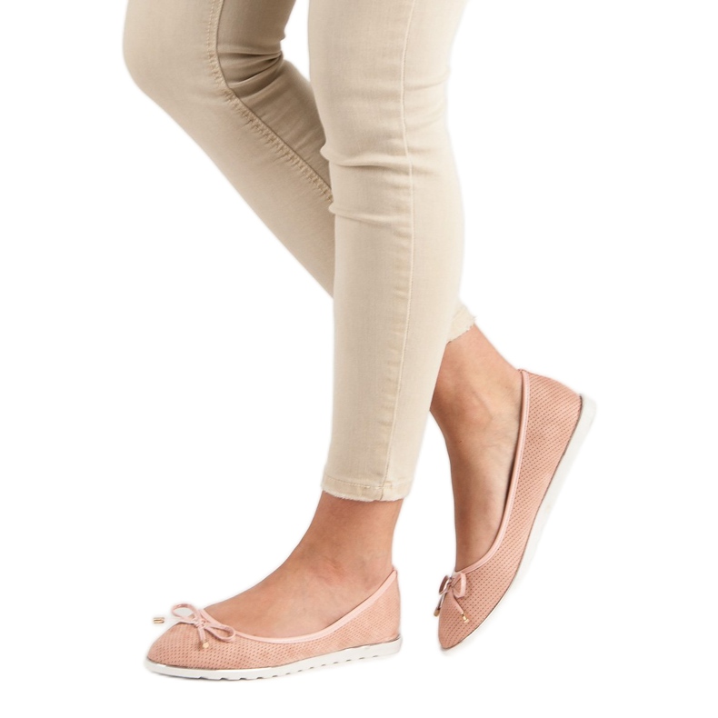 Small Swan Pudrowe Baleriny różowe 2