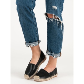 Small Swan Czarne Klasyczne Espadryle 1