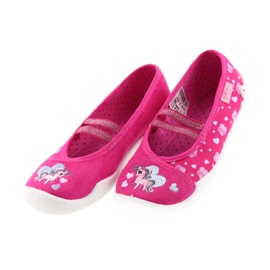 Befado buty dziecięce kapcie balerinki 116X237 różowe 3