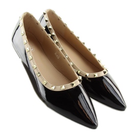 Baleriny z ćwikami czarne 127-16 Black 1