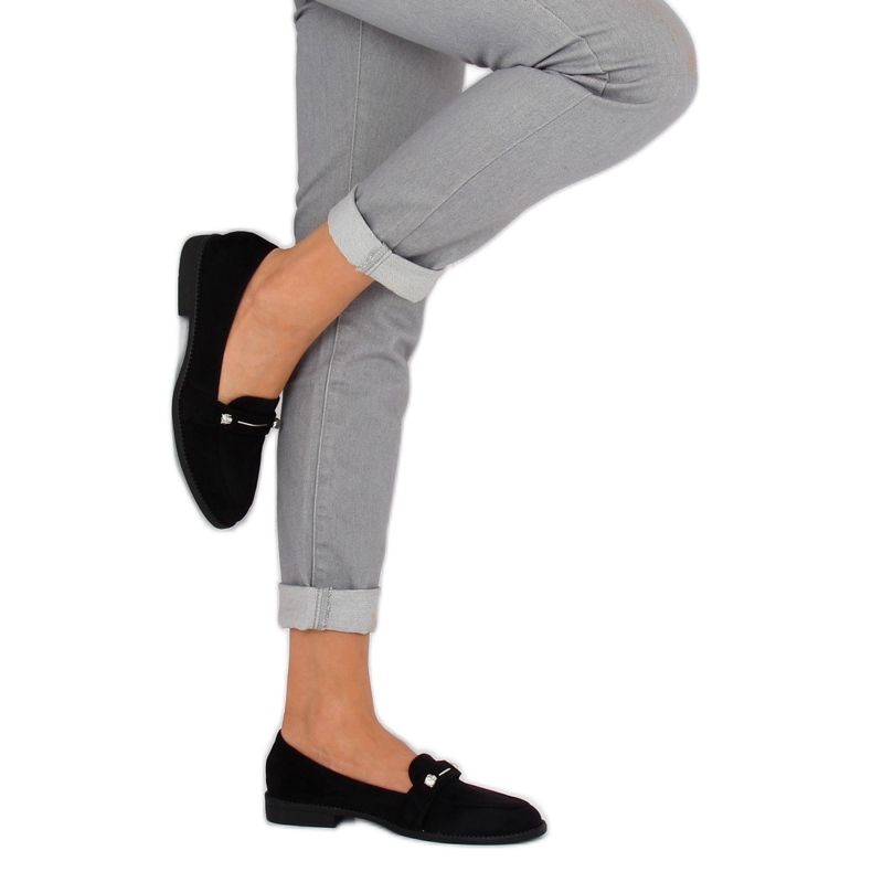 Mokasyny damskie czarne 3117 Black 2