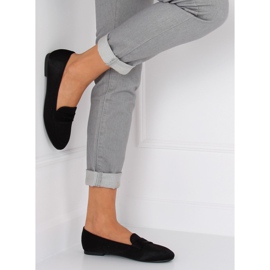 Mokasyny damskie czarne 3109 Black 2