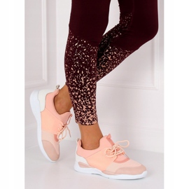 Ultra lekkie buty sportowe różowe BY-069 Pink 5